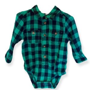 Osh Kosh B’Gosh Flannel Bodysuit